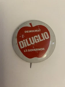 Rhode Island Democrat Diluglio Lt. Governor Pin Back Button P60 - Picture 1 of 3