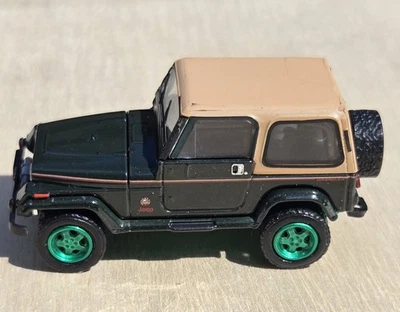 Jeep Wrangler Sahara YJ Greenlight 1992 raro suelto verde persecución 1993 1994 1995 Foto 1 de 4