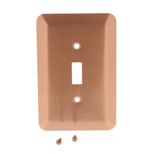 Leviton 89301-COP Copper 1-Gang Oversize Toggle Switch Wallplate Jumbo Cover - Picture 1 of 5