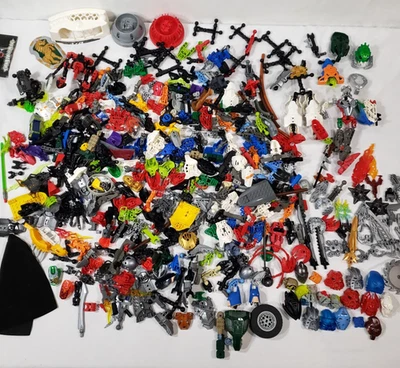 Lego Bionicles Lote 5 Lbs Paquete Héroe Fábrica Mecánicos Piezas Armas Máscaras Foto 1 de 4