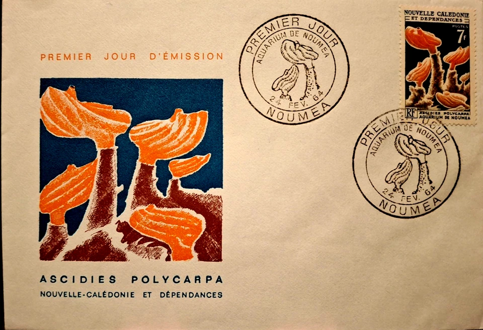 FDC Noumea Aquarium, New Caledonia & Dependencies 1964 nice illustrated cancel 2 - Image 1 of 1