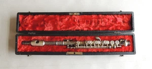Rare Antique/Vintage Alexandre Unibody Piccolo With Original Long Case - Picture 1 of 21