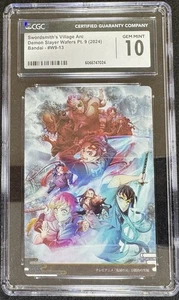 2024 Swordsmith's Village Arc Demon Slayer Wafers Pt.9 Bandai W9-13 CGC10 - Bild 1 von 6