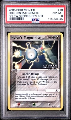 2005 POKEMON EX DELTA SPECIES HOLON'S MAGNEMITE #70 REVERSE PSA 8 NM #114858045 - Image 1 of 2