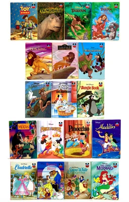 Disney Book Lot 18 Wonderful World of Reading Hardcover Lion King Princesses - Image 1 of 4