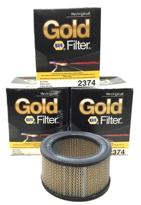 Filtro de aire Napa Gold 2374 [Lote de 3] Nuevo de Lote Antiguo Foto 1 de 4