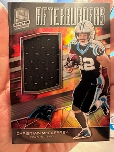 !🔥 CHRISTIAN McCAFFREY  🔥 Panini Spectra PLAYER WORN Jersey #' 59 / 199 - Picture 1 of 2