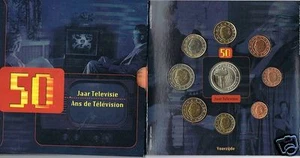 manueduc  BELGICA  2003 CARTERA OFICIAL FDC MAS MEDALLA  50 Años TV - Foto 1 di 1