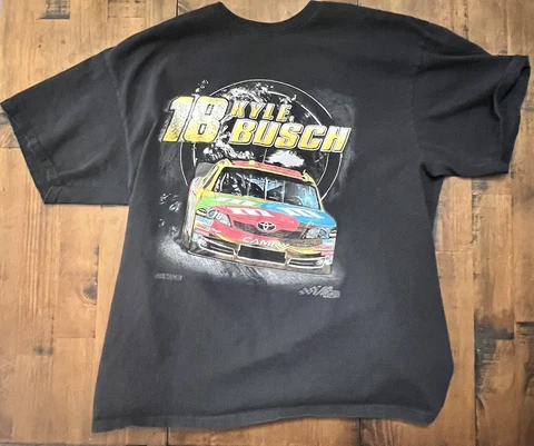 2011 Nascar Kyle Busch M&M Racing Shirt Sz XL Black Cover