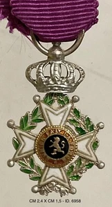 BELGIO ORDINE DI LEOPOLDO II° CAVALIERE MIGNON IN ARGENTO E SMALTI - Imagen 1 de 6