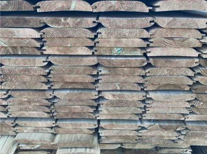 Tanalised 2.4m LOGLAP Timber Cladding Tongue & Groove boards ex 21x125 - Picture 1 of 1