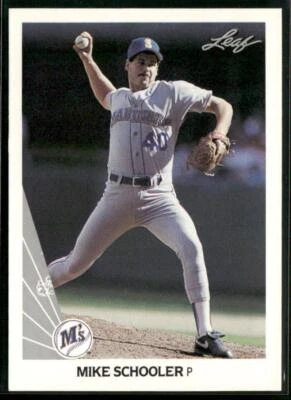 1990 Leaf #258 Mike Schooler - Image 1 of 2