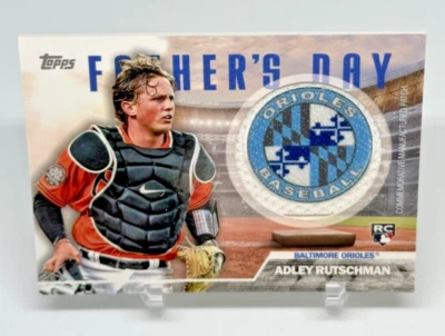 2023 Topps Series 2 Adley Rutschman Fathers Day Patch RC #FD-AR - Image 1 of 2