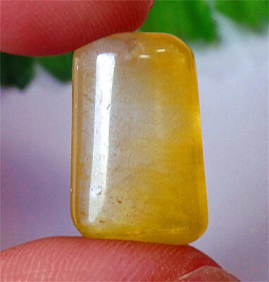 Colgante Trapezoidal Cristales Cuarzo Rutilados Amarillo Natural 21x14x7mm DY4935 Foto 1 de 3