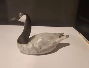 Pod Studio Art Pottery Edgecomb Maine Canada Goose Figure 9” X 6” Excellent - Picture 1 of 8