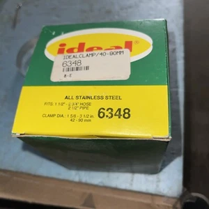 IDEAL.STAINLESS STEEL HOSE CLAMPS @10,FITS:1-1/2”-2-3/4”HOSE;P/N 6348. - Picture 1 of 6
