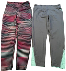 Lot 2 Pair girls GAP Fit Dry C9 Champion Tight Leggings Pants youth XL 14-16 yXL - Picture 1 of 3