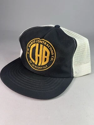 C.H. Винтажная бейсболка Barco с асфальтовой сеткой и застежкой сзади для дальнобойщиков - Изображение 1 из 4