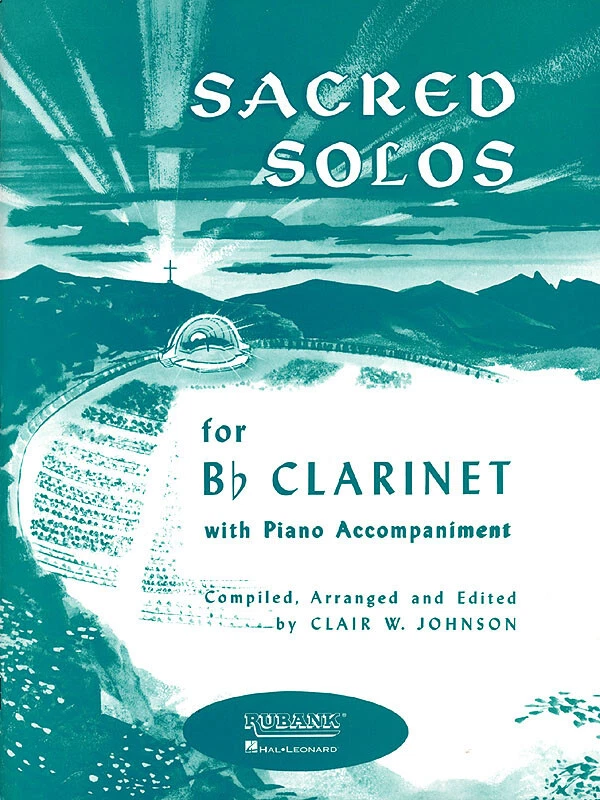 Sacred Solos for Bb Clarinet Solo & Piano Classical Sheet Music Rubank Book - Image 1 of 1