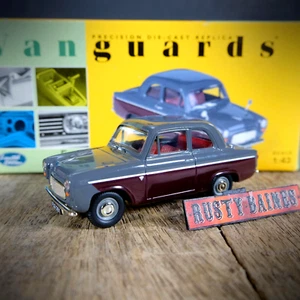 LLedo Vanguards Ford Popular, Vulcan Grey Over Imperial Maroon, Boxed - Picture 1 of 4