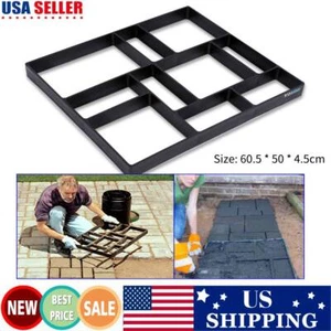 Garden DIY Plastic Maker Mold Road Paving Cement Mould Brick Stone - Picture 1 of 10