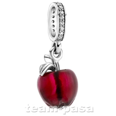 PANDORA 799534C01 roter Apfel Charm Bead Anhänger Silber Schmuck - Bild 1 von 2