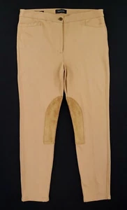 Talbots Pants Womens 12 Tan Skinny Ankle Jodhpur Riding Equestrian Breeches NWOT - Picture 1 of 12