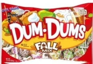 Dum-Dums Fall Mix Lollipops 10.2 oz/44 Pops 6 Flavors Caramel Apple,Pumpkin Pie+ - Picture 1 of 2