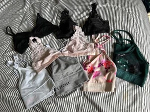 LOT OF 7 Victoria’s Secret PINK Bras Bralette Sports Bras SIZES XS - Picture 1 of 8