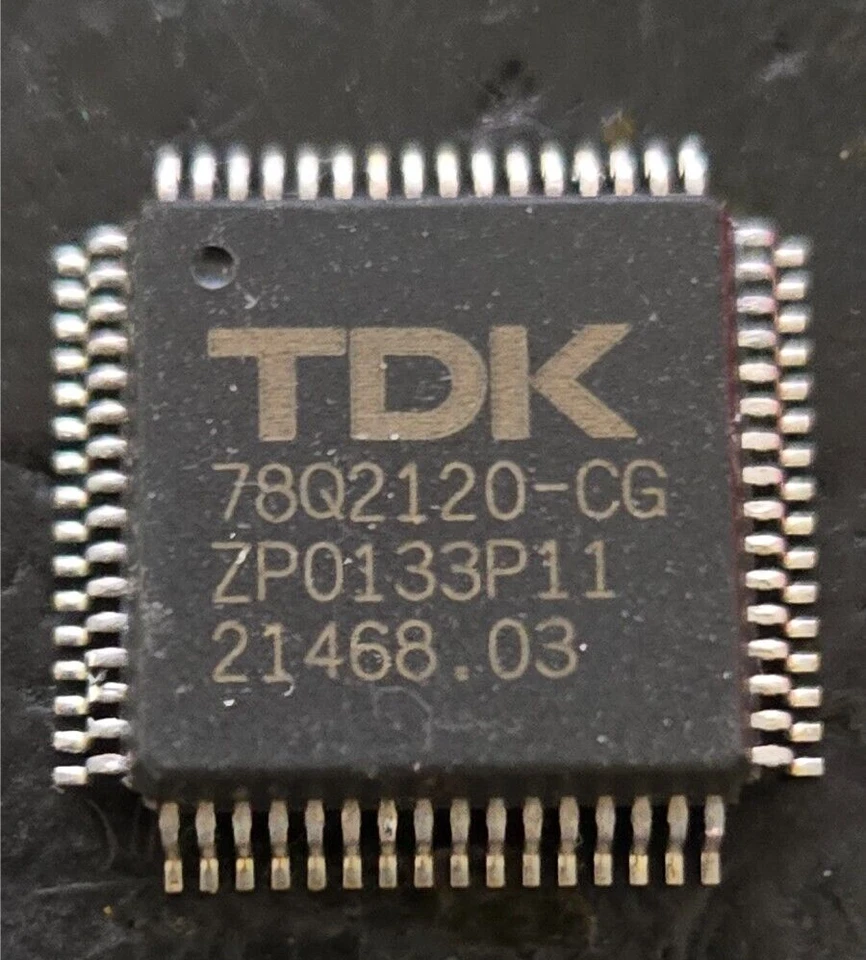 TDK 78Q2120-CGT TQFP-80 10/100BASE-TX ETHERNET TRANSCEIVER - Image 1 of 1