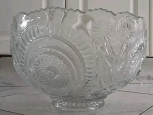 Perforadora 12 pulgadas EAPG US Glass Co herradura radiante margarita sin astillas Pb11up - Imagen 1 de 7