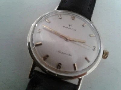 Hamilton 668A 10gr. vintage reparado  Reloj Pulsera Automático Oro Sólido 14k FUNCIONA Foto 1 de 4