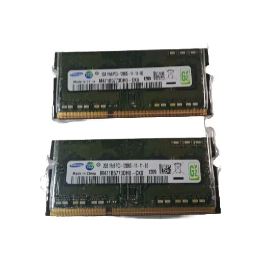 Samsung 4GB = 2 x  2GB 1Rx8 PC3-12800S-11-11-B2 - M471B5773DH0-CK0 RAM Modules - Image 1 of 1