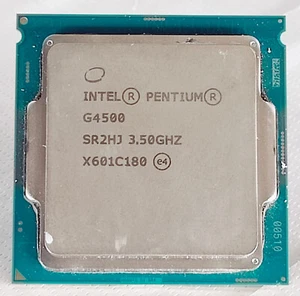 Lot of 2 Intel Pentium G4500 3.5GHZ Dual Core Socket 1151 CPU SR2HJ - Picture 1 of 2