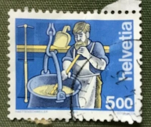 Switzerland stamps - Cheesemaker 5 Swiss franc 1993 Sg:CH 1175 - Picture 1 of 1