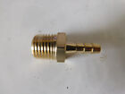 1/4 NPT to 6mm (1/4") Hose Brass Barb Straight Hose Connector
