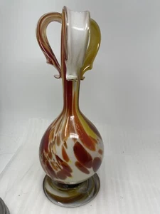 Cristales De Chihuahua Large 16” Blown Glass Vase Vintage MCM Decor - Picture 1 of 8