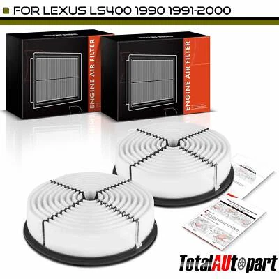 Filtro de aire del motor 2 piezas para Lexus LS400 1990 1991 1992 1993 1994 1995-2000 4,0 L Foto 1 de 4