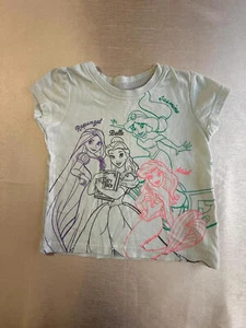 Disney Princess size 12-18 months t-shirt pastel graphic tee baby y2k style - Picture 1 of 6
