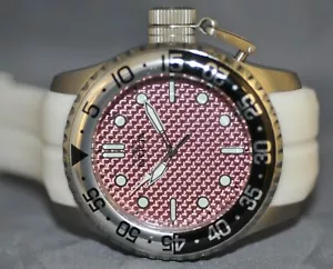 Orologio Invicta Uomo Pro Diver Quadrante Rosa Gomma Bianca 22814 - Foto 1 di 5