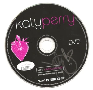 Katy Perry REAL hand SIGNED MTV Unplugged DVD Disc JSA COA Autographed - Picture 1 of 2