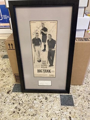 Anuncio Big Yank firmado por Mickey Mantle, Roger Maris, Whitey Ford PSA/DNA artículo ordenado Foto 1 de 4