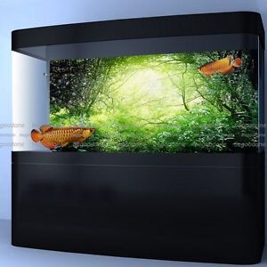 Forest Aquarium Background Poster HD Fish Tank Backdrop Customize