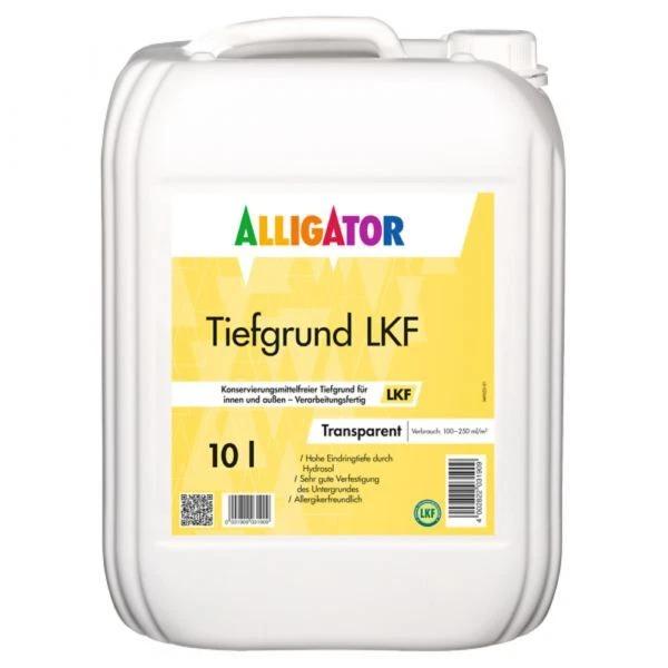 Alligator Tiefgrund LKF 10L farblos Verarbeitungsfertig Hydrosol