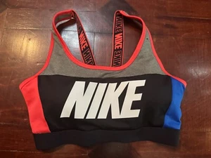 NIKE Dri-Fit Sports Bra Colorblock Activewear Size XS Extra Small - Picture 1 of 7