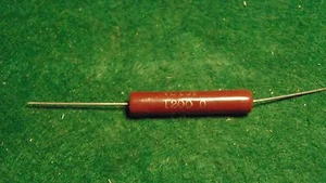 (1) Resistencia de alambre esmalte de 10 vatios vintage Claro 1200 ohmios nuevo de lote antiguo - Imagen 1 de 1