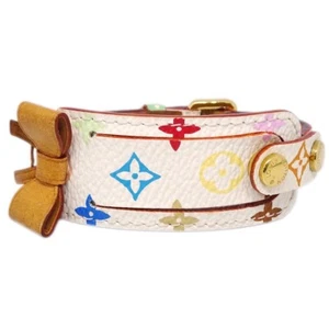Louis Vuitton White Multicolor Porte Address Bracelet M92594 SN0014 185024 - Picture 1 of 4