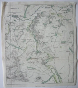 Schlacht Katzbach Kaczawa Befreiungskrieg Slask kolor Orig Kupferstichkarte 1838 - Bild 1 von 5
