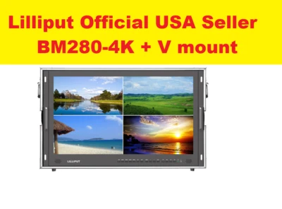 LILLIPUT BM280-4K Broadcast Ultra-HD Monitor W/SDI/ HDMI/DVI/VGA/TALLY+ V Mount - Image 1 of 4