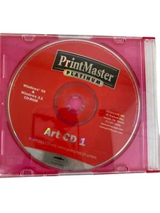 Vintage Print Master Platinum art cd 1 windows 95 3.1 Computer DVD Rom - Picture 1 of 2